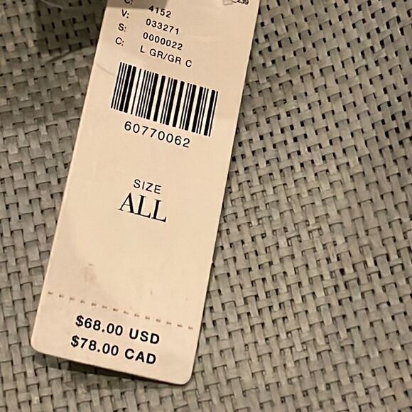 Anthropologie Light Gray Hat with Tan Band - Picture 11 of 12